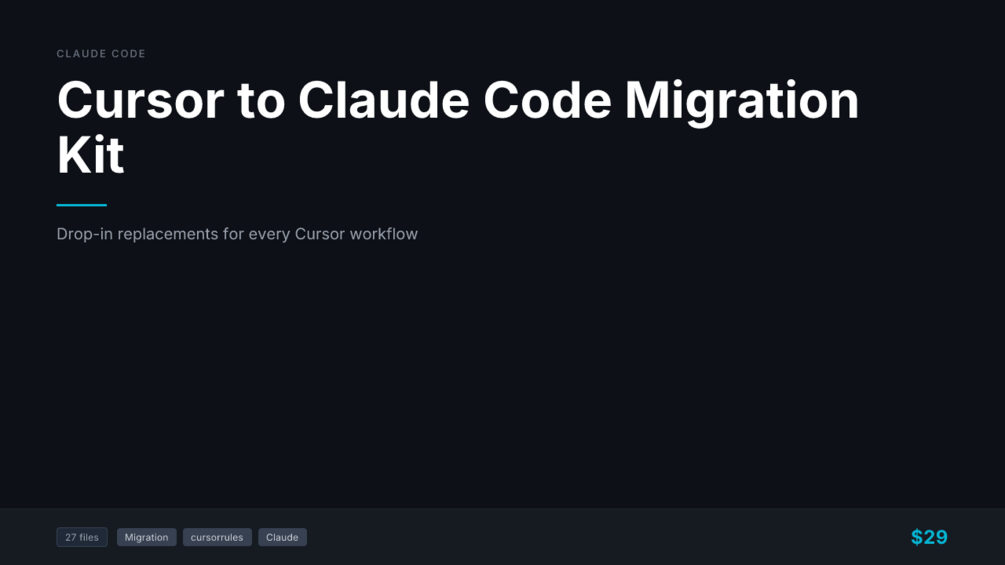 Cursor → Claude Code Migration Kit cover