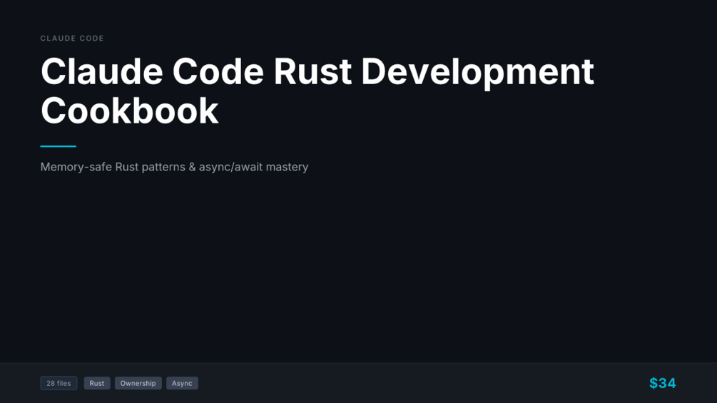 Claude Code Rust Development Cookbook cover