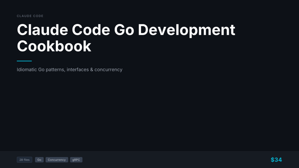 Claude Code Go Development Cookbook cover