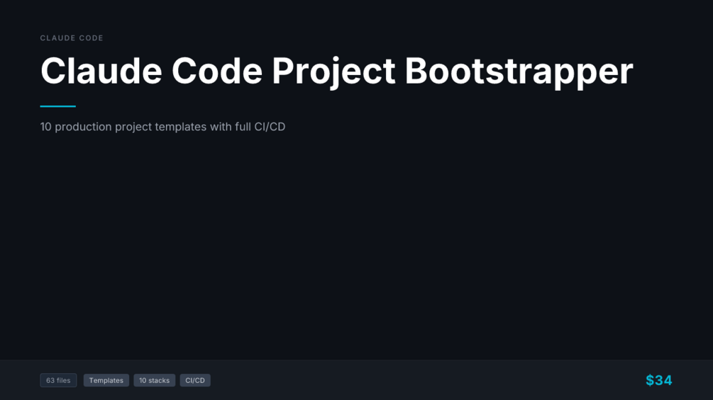 Claude Code Project Bootstrapper cover