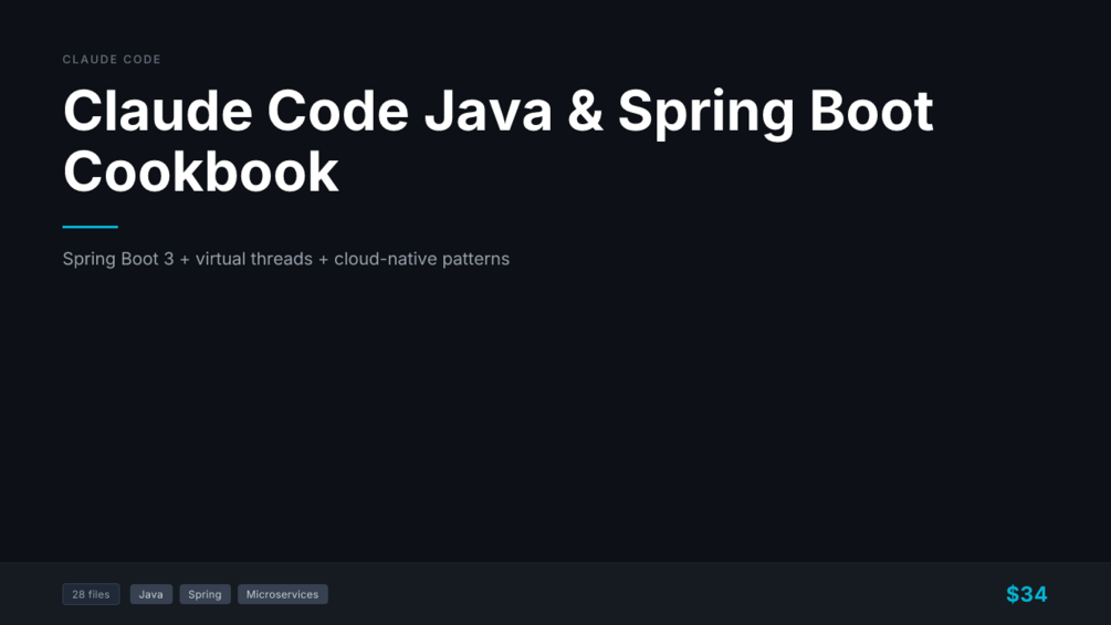 Claude Code Java & Spring Boot Cookbook cover